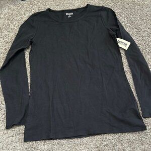 🆕 Duluth long sleeve super soft black to shirt stretchy women’s medium no yank